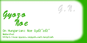 gyozo noe business card